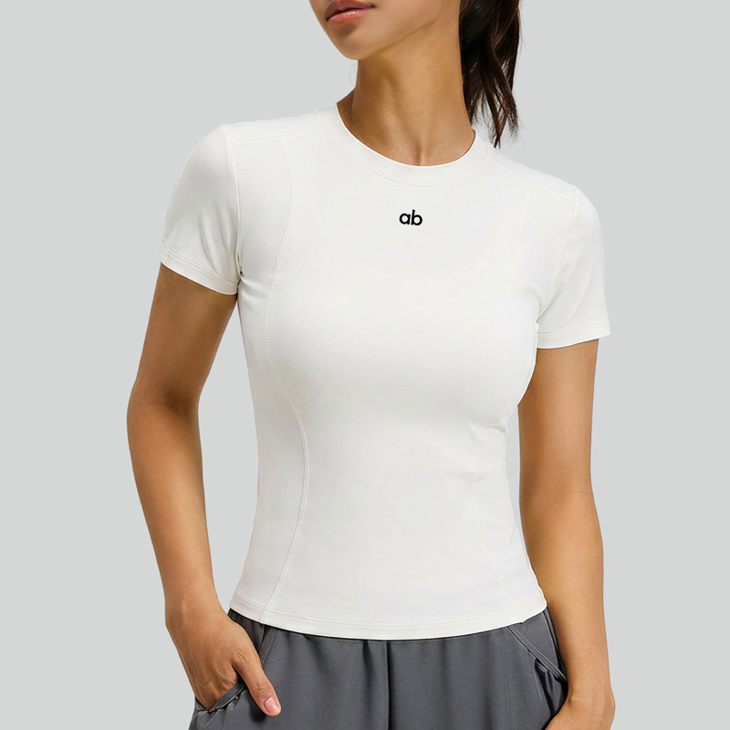 Yaz Yoga Yeni Stil Basit Kısa  - T Shirt Tight Fit incelemesi ve fiyatı