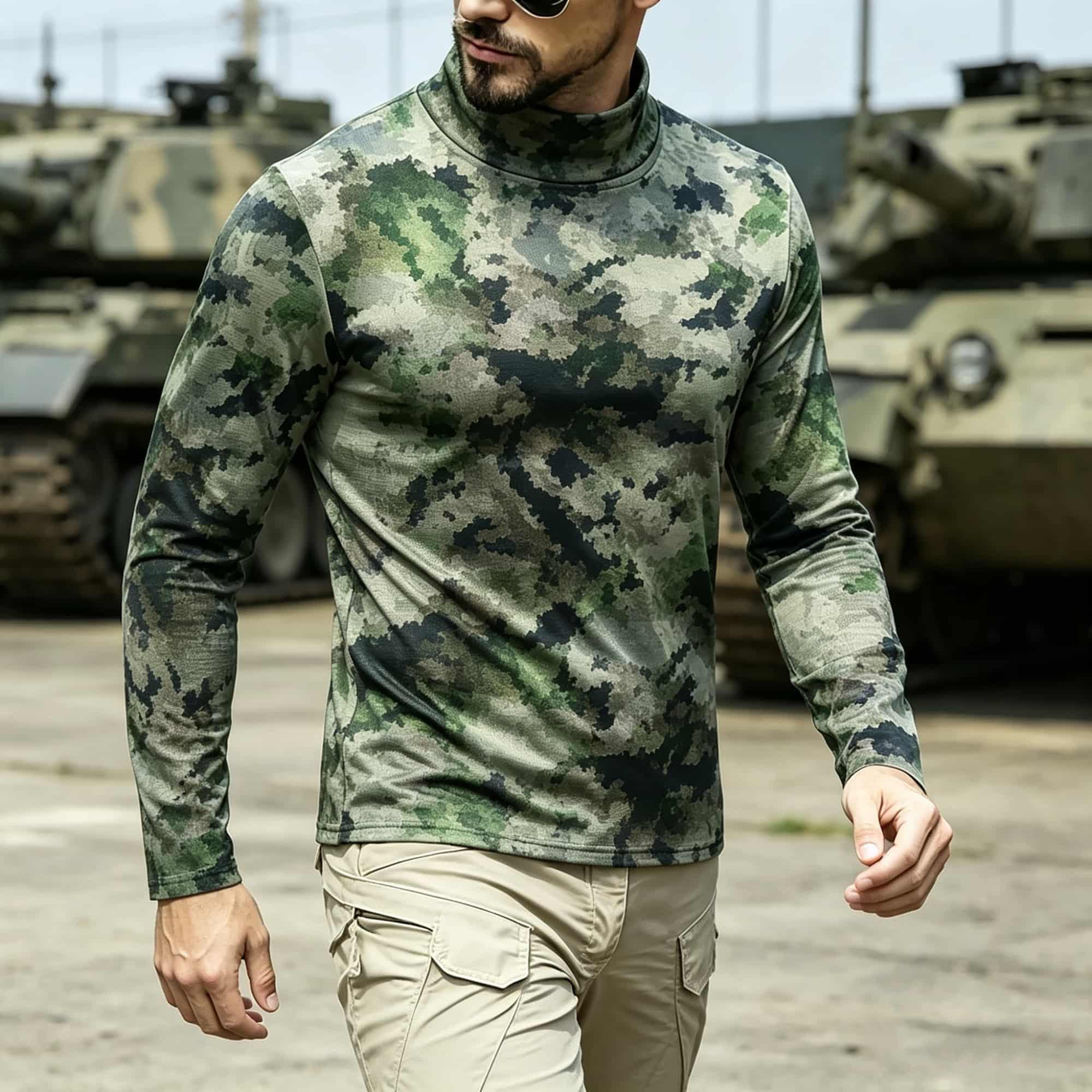 Erkek Taktik Kamuflaj Baskılı  - Base Layer Top incelemesi ve fiyatı